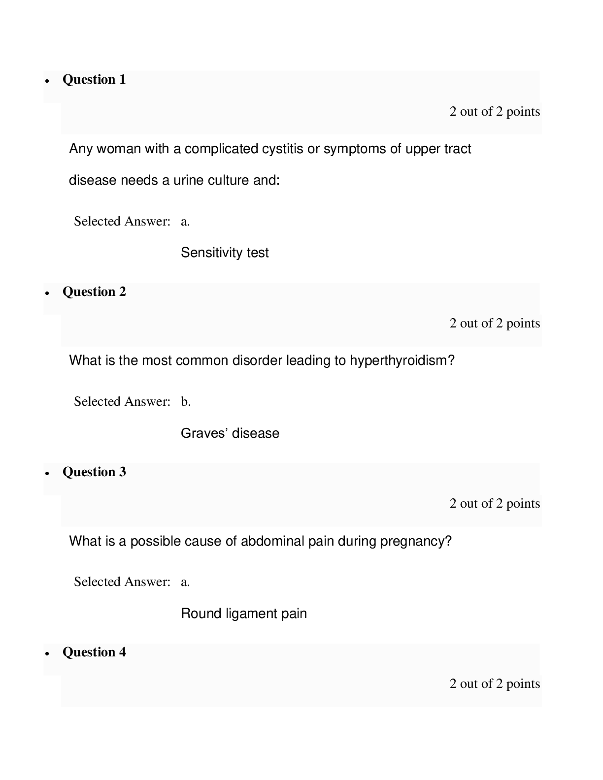 Preview of NUR 6551 Final Exam Questions, 100% Correct Answers, Download to Score A